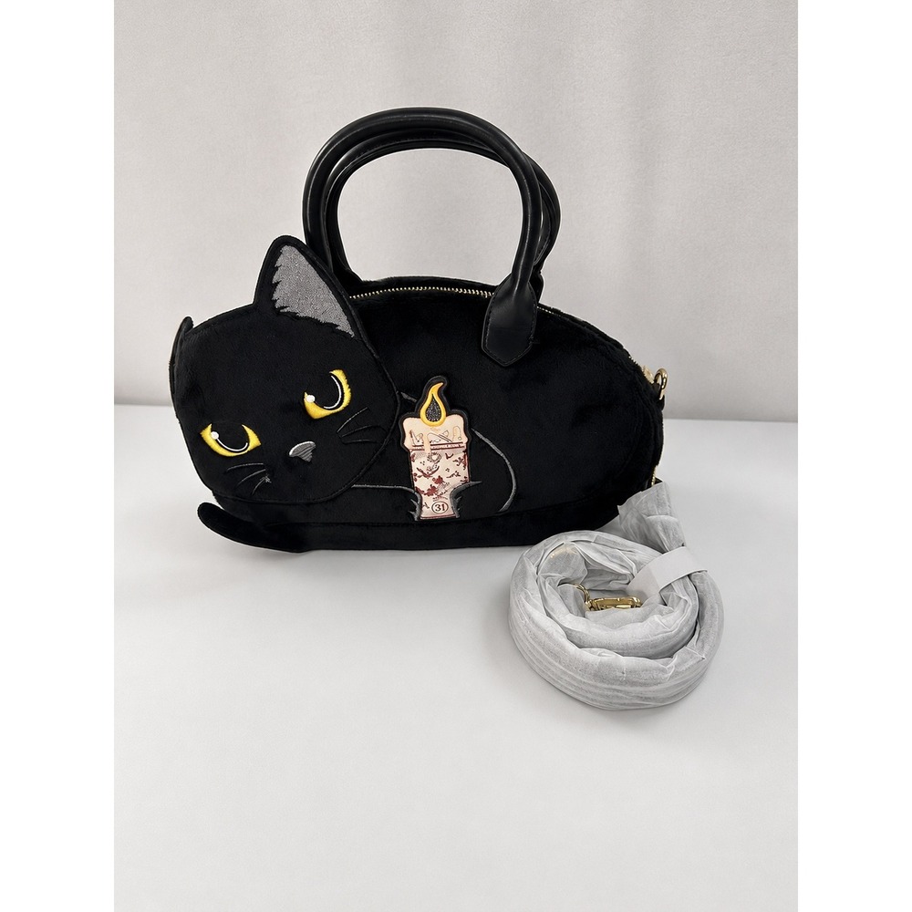 Disney Loungefly Hocus Pocus Binx Black Cat Candle Crossbody Handbag